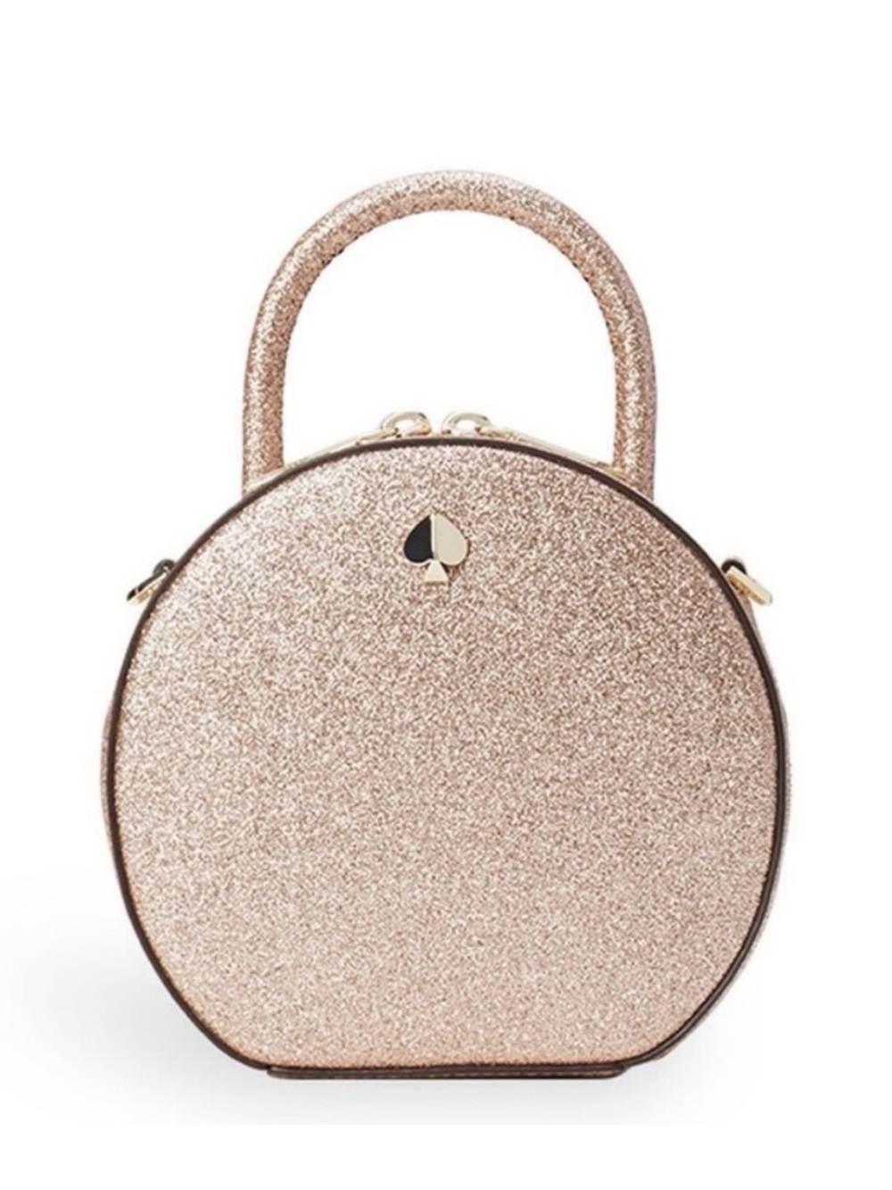 kate spade Rose Gold Glitter Canteen Top-Handle Mini Bag